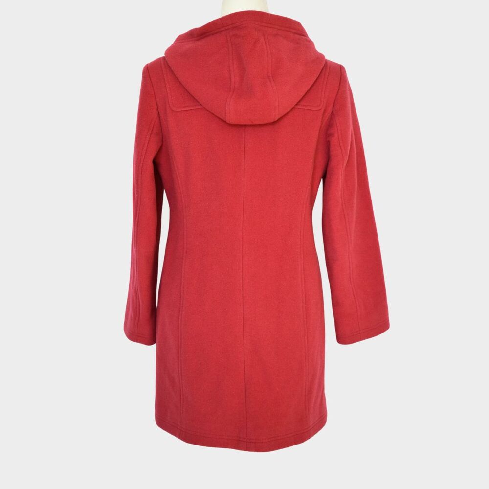 L.L. Bean Women's Classic Lambswool Duffel Coat Coral Size 4P - Picture 4 of 8